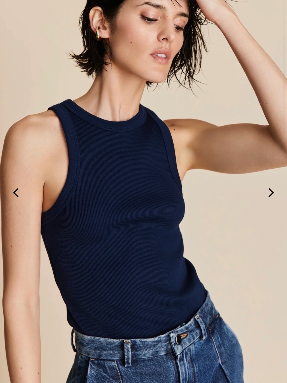 SoldOut.NYC “Not So Basic Tank” - Navy - XS